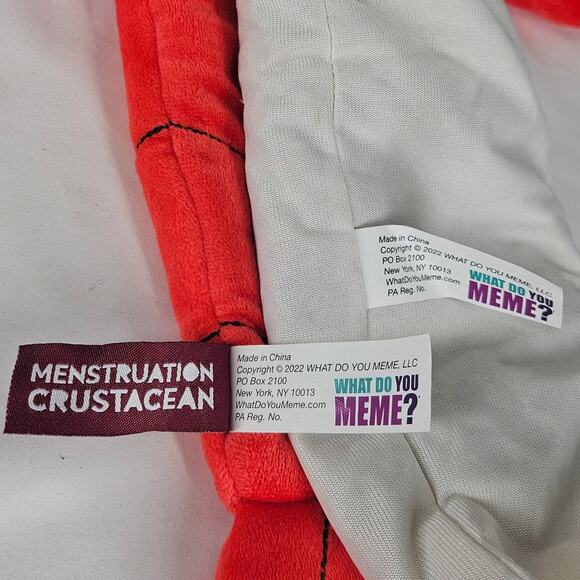 MENSTRUATION CRUSTACEAN LOBSTER MICROWAVEABLE INSERT HEATING PAD COMFORT PLUSH - Picture 4 of 5